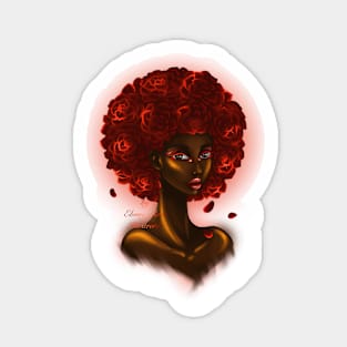 Ebony Rose Afro Sticker